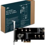 VANTEC UGT-M2PC200 ADP #3. Vantec Dual M.2 SSD PCIe x 4 Host Card (NVMe + SATA)