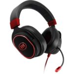 34783400-CA-H-MIC-1200 #3. Maxell CA-H-MIC-1200 Samurai Gaming Vibration Headset - Black/Red