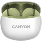 CNS-TWS5GR. Canyon TWS-5 Wireless Bluetooth In-ear Headset - Green