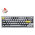 Q2-N1 #2. Keychron Q2 QMK/VIA 65% Compact RGB Wired Mechanical Keyboard | Red Switch - Grey