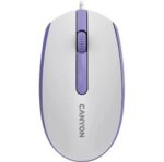 CNE-CMS10WL #9. Canyon M-10 Wired Optical Mouse - White Lavender