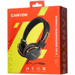 240621140038863733.jpg. Canyon HP-2 Foldable Wired Stereo Headphones with Microphone - Black