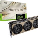 RTX5070INSPIRE3XOC12GB #2. MSi GeForce RTX 5070 Inspire 3X OC 12GB GDDR7 Graphics Card