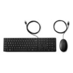 9SR36UT #2. HP Wired Desktop 320MK Keyboard and Mouse Combo - Black
