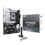 ASUS_PRIMEZ890-PWIFI_wr_01a.jpg. Asus Prime Z890-P WiFi Motherboard | LGA 1851 | DDR5 | 4x M.2 | PCIe 5.0 | WiFi 7 | ATX