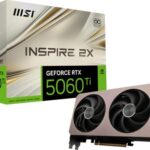 RTX5060TIINSPIRE2XOC16GB #2. MSi GeForce RTX 5060 Ti Inspire 2X OC 16GB GDDR7 Graphics Card