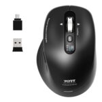 910202-WR-02.jpg. Port Connect Business Bluetooth and Wireless Rechargeable Mouse - Black