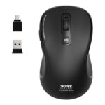 910010-WR-01.jpg. Port Connect Essential Bluetooth and Wireless Rechargeable Mouse