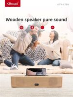 04032154 #2. KBroad KTS-1738 Wooden Wireless Soundbar Speaker
