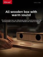04032154 #3. KBroad KTS-1738 Wooden Wireless Soundbar Speaker