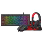 RD-S148_Redragon-4IN1-Gaming-Combo_wr_01.jpg. Redragon 4-in-1 RGB Gaming Combo | Shiva Keyboard, Trident Mouse, Ares RGB Headset and Pisces Mousepad