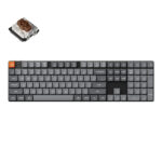 Keychron_K5M-H3_wr_01a.jpg. Keychron K5 Max QMK/VIA Full-sized Wireless Custom Mechanical Keyboard | Brown Switches - Black