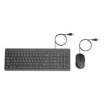 240J7AA #2. HP 150 Wired Mouse and Keyboard Combo - Black